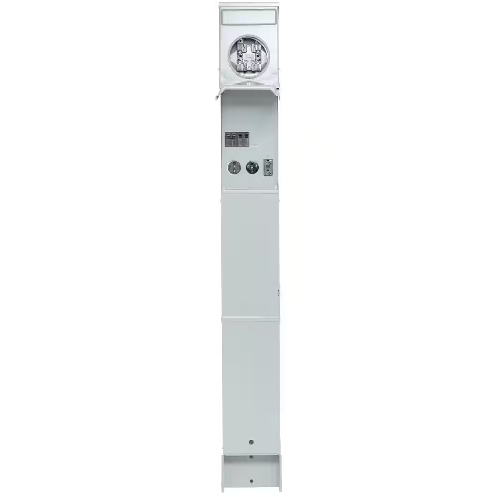 100A Metered RV Earth Burial Pedestal 5-Spaces with 50/30 Amp RV Receptacles and