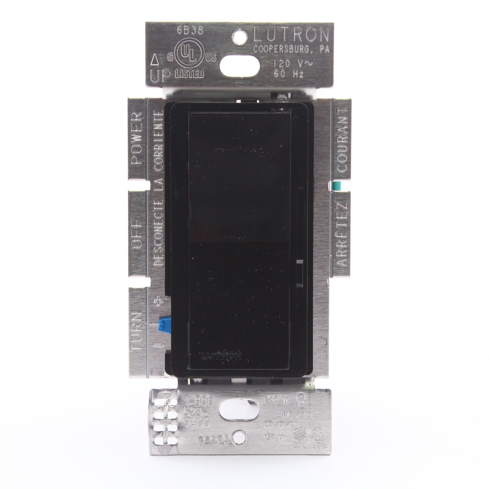Lutron Black Dimmer Switch for Dimmable LED CFL Incandescent Bulbs DVCL-153P-BL