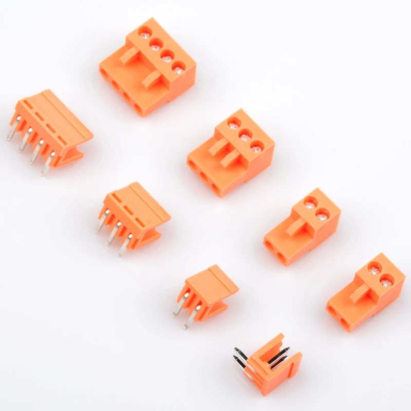 5sets Ht3.96 Terminal Plug Type 300V 10A 3.96mm Pitch Connector Pcb Screw Termin