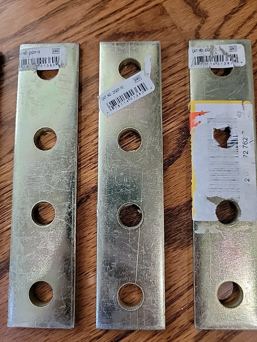 Superstrut 7-1/4 In. L. Flat Goldgalv Electroplated Zinc Bracket ZX207-10 7 Each