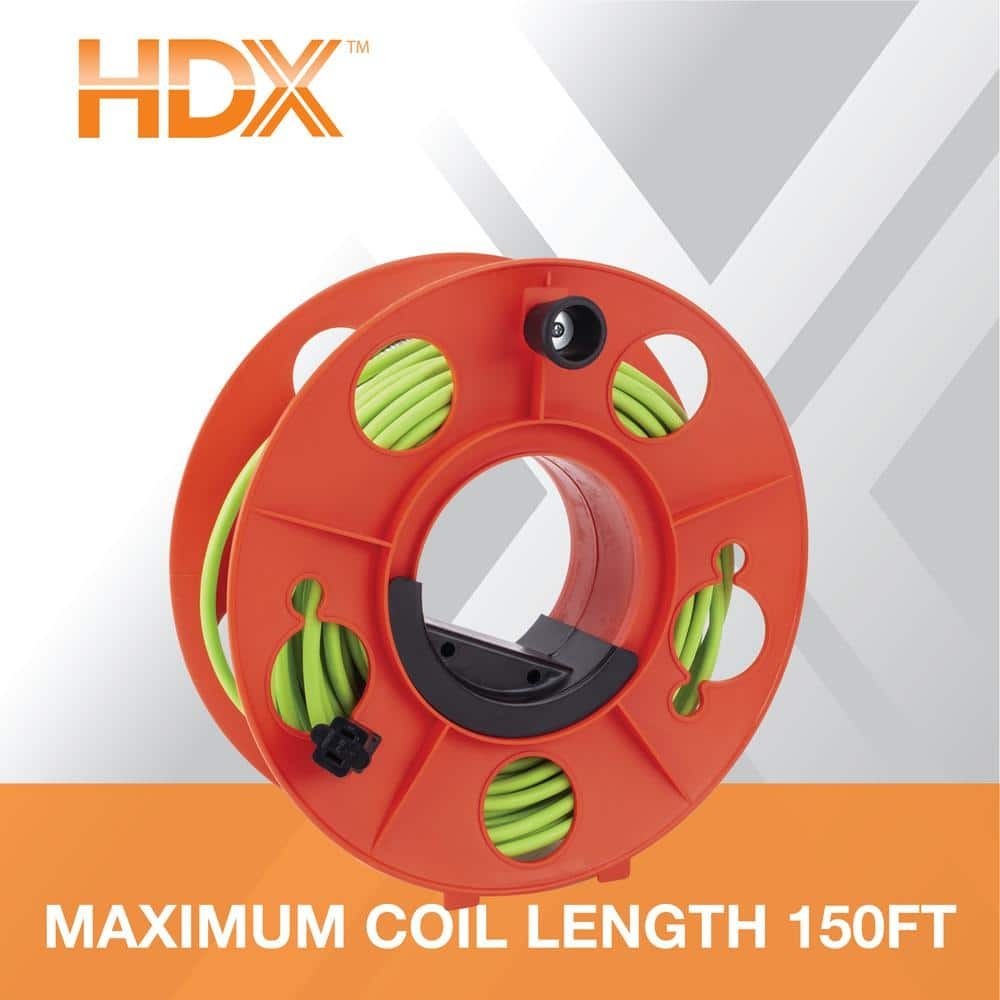150 ft 16/3 Extension Cord Storage Reel Hand slide mechanism NEW