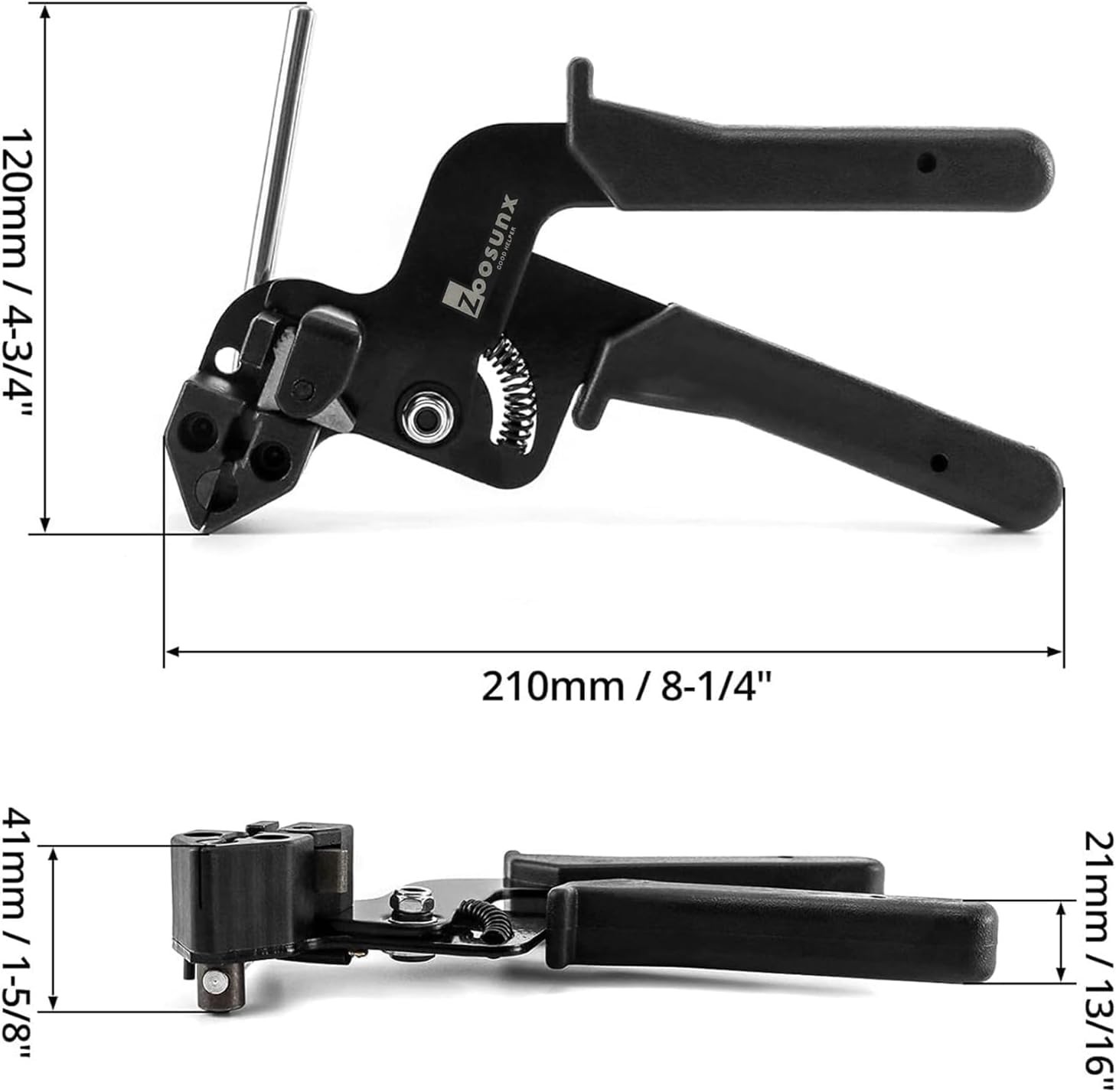 Metal Zip Ties & Cable Tie Gun Set, 100PCS 11.8 Inch 304 Stainless Steel…
