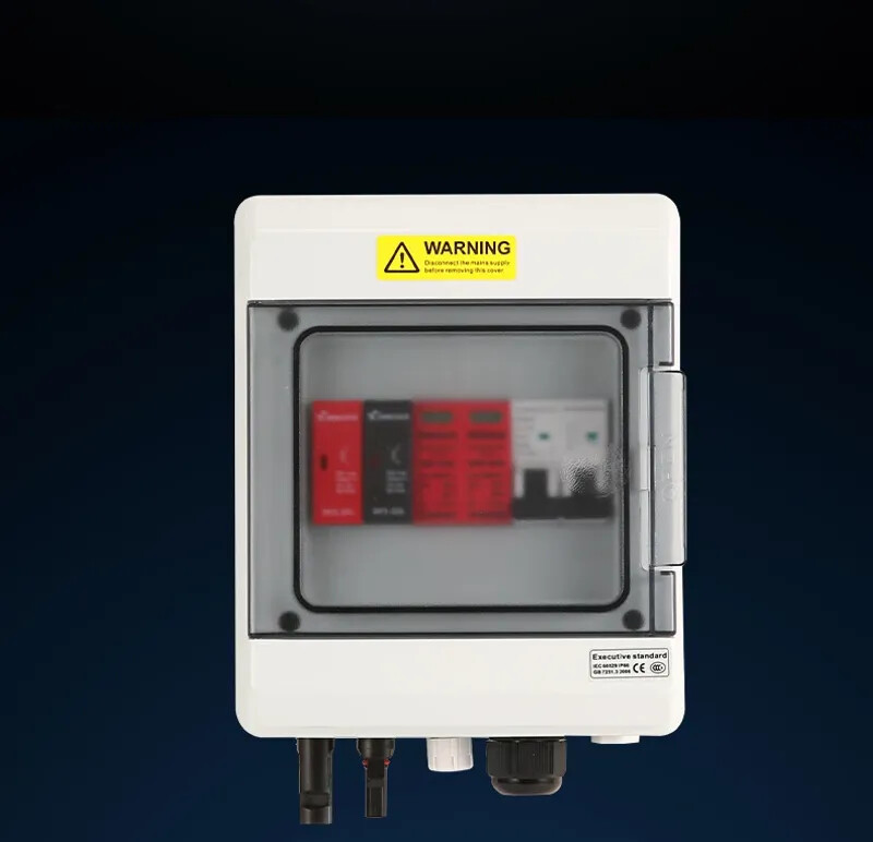 Red PV Combiner Box 600V IP65 SPD MCB 15A Fuse Lightning Protect New Shell Kit