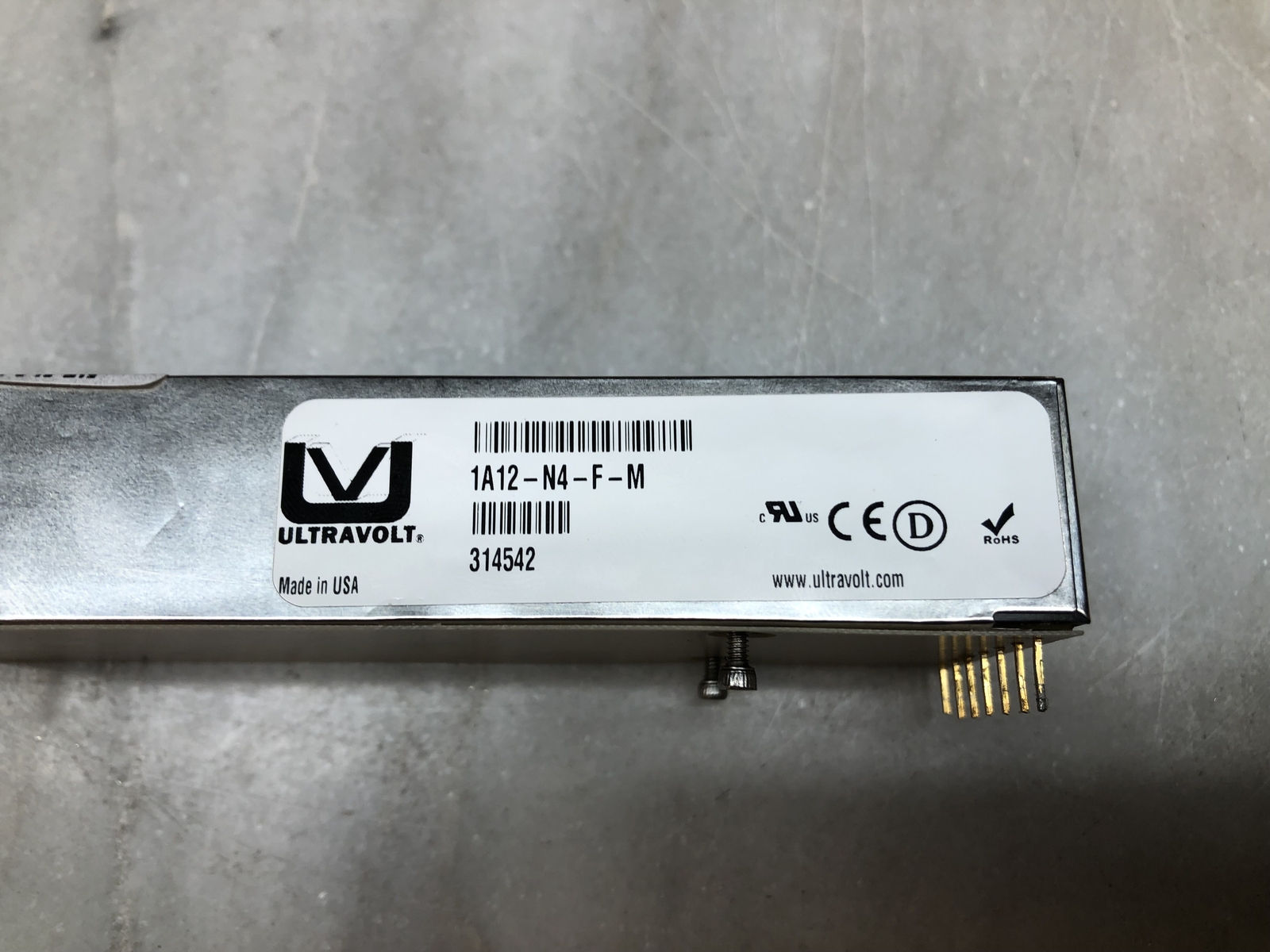 Advanced Energy UltraVolt Non-isolated DC/DC Convertor 1A12-N4-F-M
