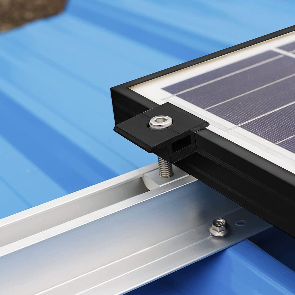 Professional Black Aluminum Alloy Solar Panel Mounting Bracket 30mm/35mm