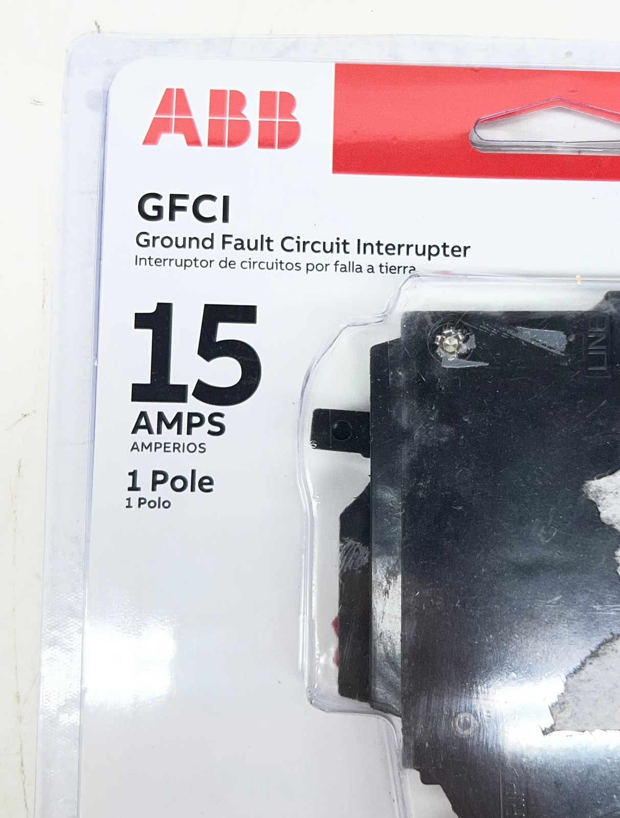 ABB 15 Amp Single Pole Ground Fault Breaker with Self-Test (THQL1115GFTA)