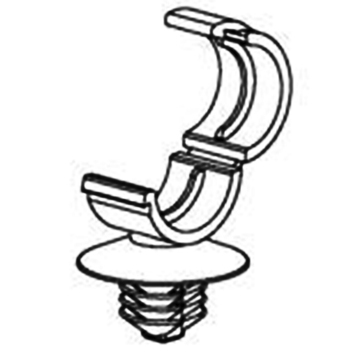 RichCo Wire loom Nylon clamps routing clips retainers – 10 to 250 Pack
