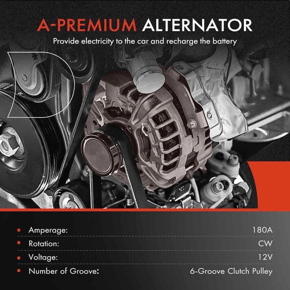 Alternator Chrysler 300 11-21 Challenger Charger Durango Grand Cherokee 11-20