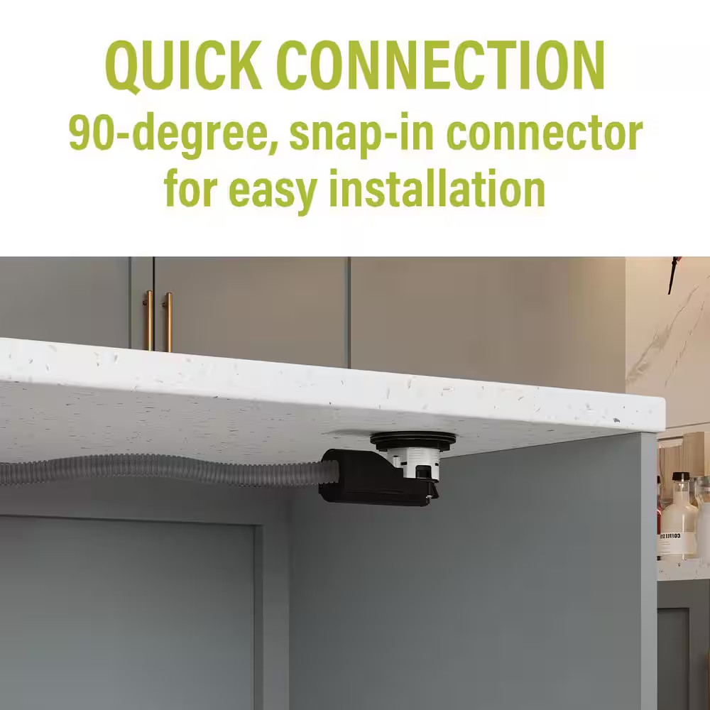 Pass and Seymour 15A Kitchen Countertop Outlet Kit, Matte White with Stainless S