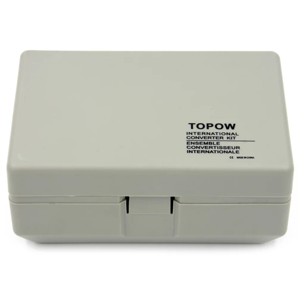 Worldwide Travel Voltage Converter Selectable 50W/1600W with 5 Plug Adapters Kit