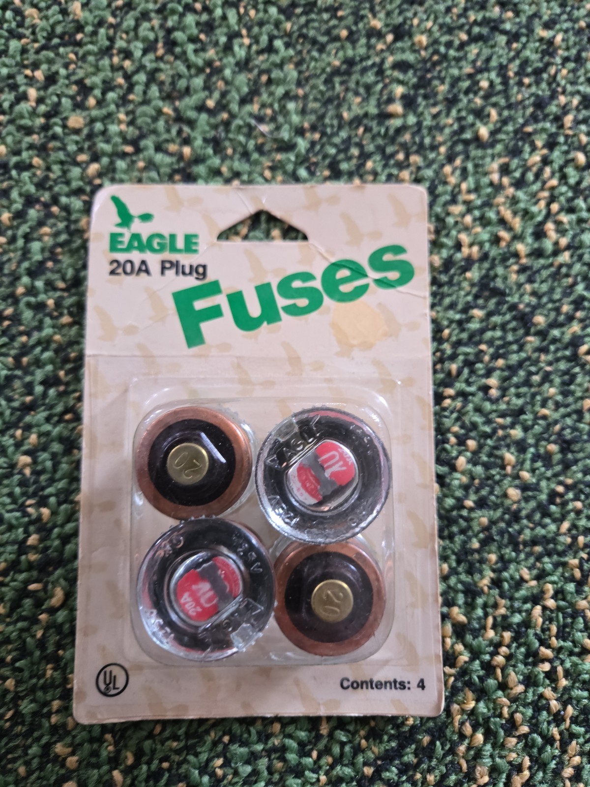 Eagle BP690 Plug Fuses 20 AMP 125V AC Branch Circuit Pack of 4