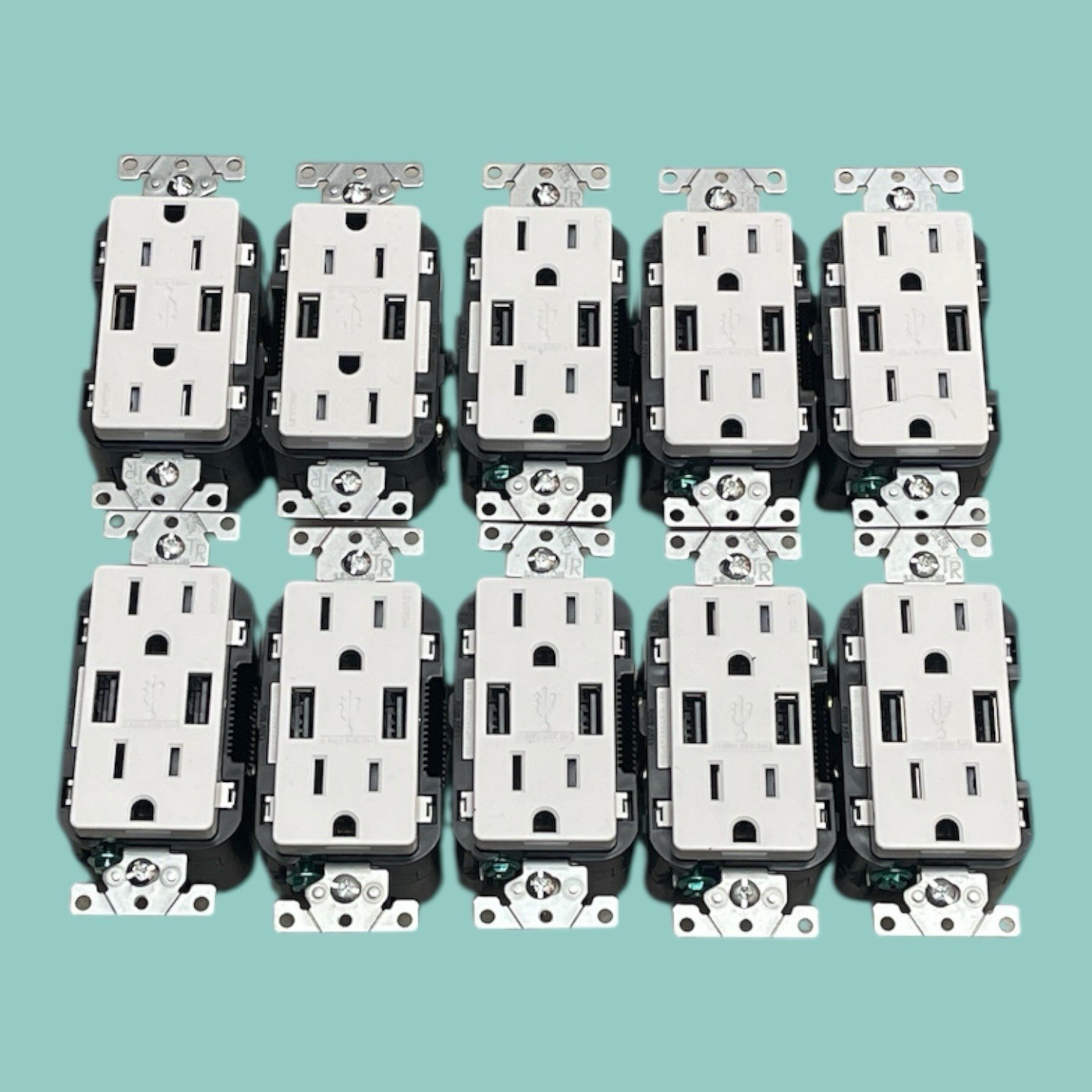 Leviton Decora+ 18W Type A USB Outlets (LOT OF 10) DJ