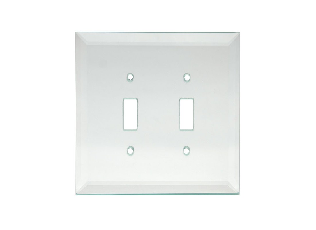 FHC MP8C Clear Double Toggle Glass Mirror Plate