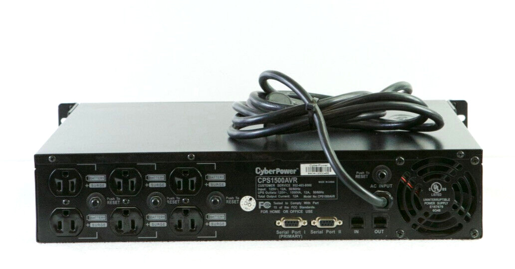Cyber Power CPS1500AVR Uninterruptible Power Supply Filter Battery Back UPS L436