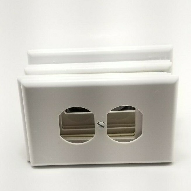 Bundle Of Wall Cover Plates Different 1-Gang White And Almond Color USA Seller