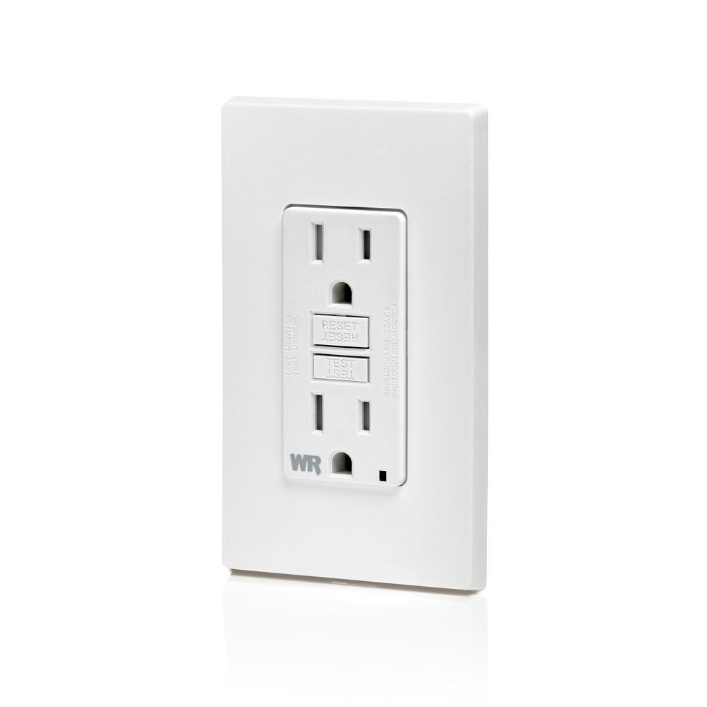 Self-Testing GFCI Outlet – 15 Amp Weather-Resistant with LED Indicator Light
