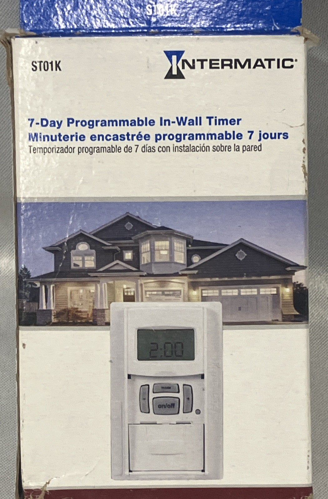 Intermatic ST01K Astronomic Digital In-Wall Timer 7-Day Programmable White – NEW