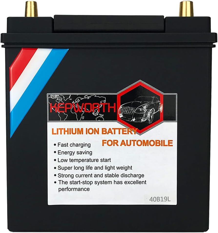 40B19R 12V 20Ah 680CCA Automobile Lithium Battery LiFePO4 BMS Replace Lead Acid