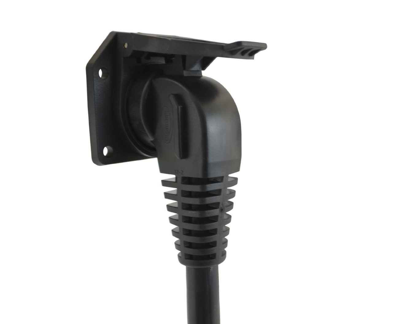 11110024ex 7way Travel Trailer Extension Cord With Elbow Plug 2feet Black