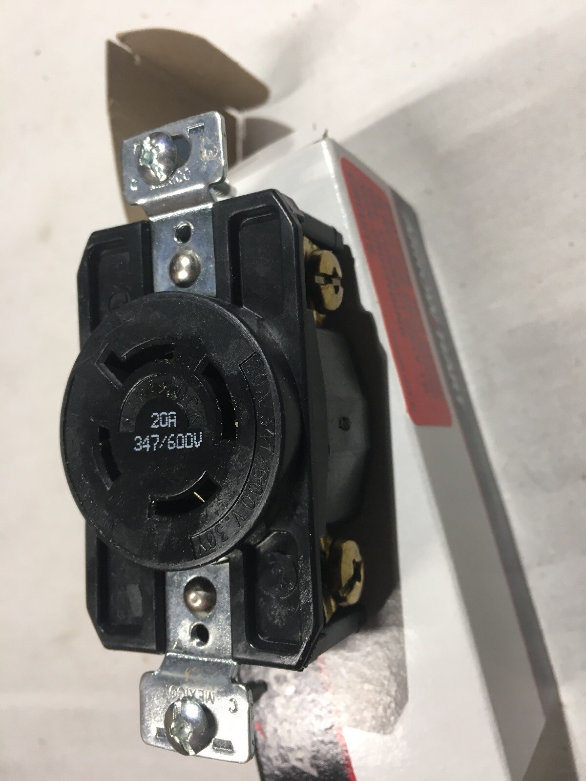 Arrow Hart AHL2020R Locking Receptacle Outlet 4 Pole 3 Phase 20amp Twist Lock