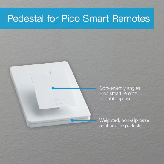 Caseta Pedestal for Pico Remoteas, White (L-PED1-WH)
