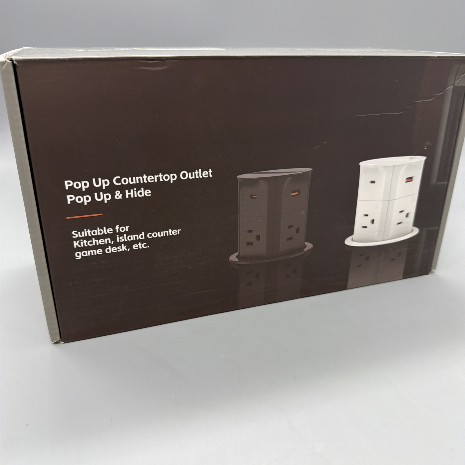 Pop up countertop outlet pop up and hide USB fast charging 80 MM hole