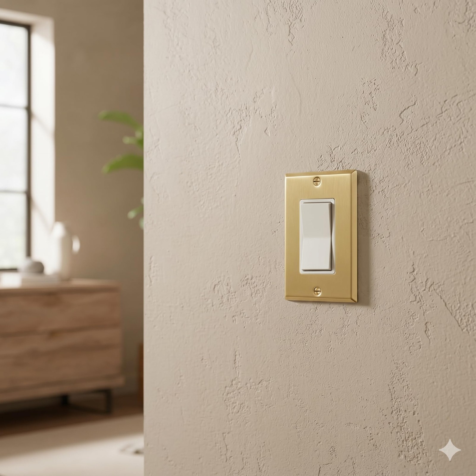 BRASS Signature Collection Brushed Brass Gold Metal Outlet Cover, Decorative …