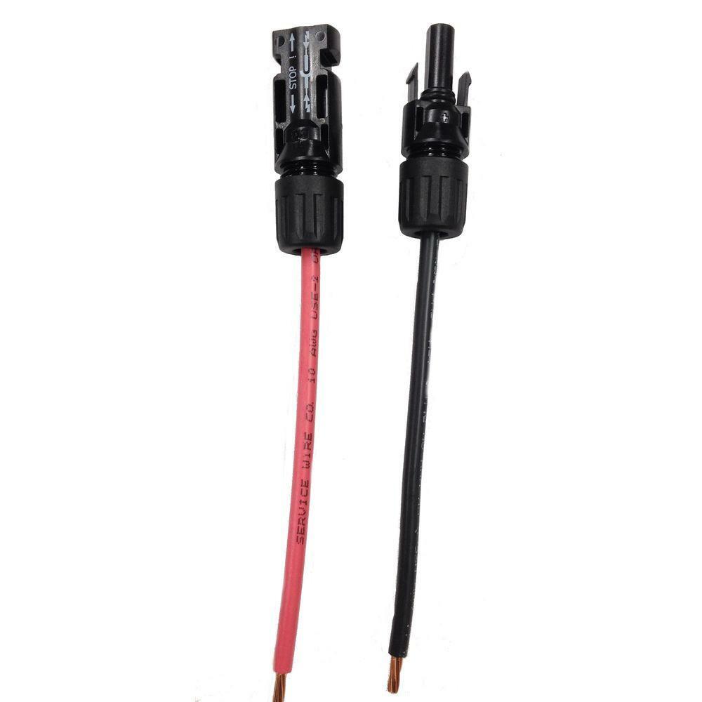 Solar Charge Controller Cable Wire Fits MC4 Connectors – 8 / 10 / 12 / 14 AWG
