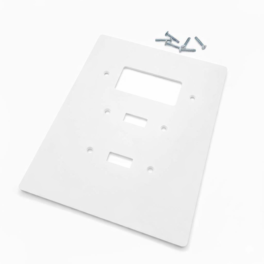 Oversize Combination Wall Plate Toggle Switch + GFCI Cover 6×8 in. Jumbo 3-Gang