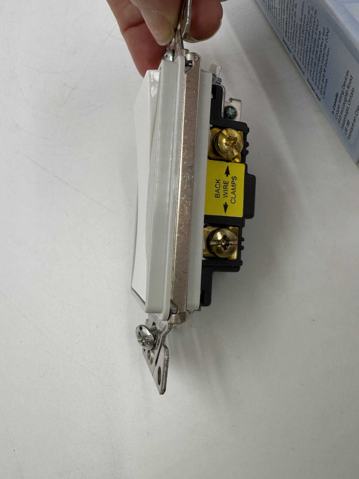 Cooper Aspire Design Single Pole Switch White Satin 9501WS New