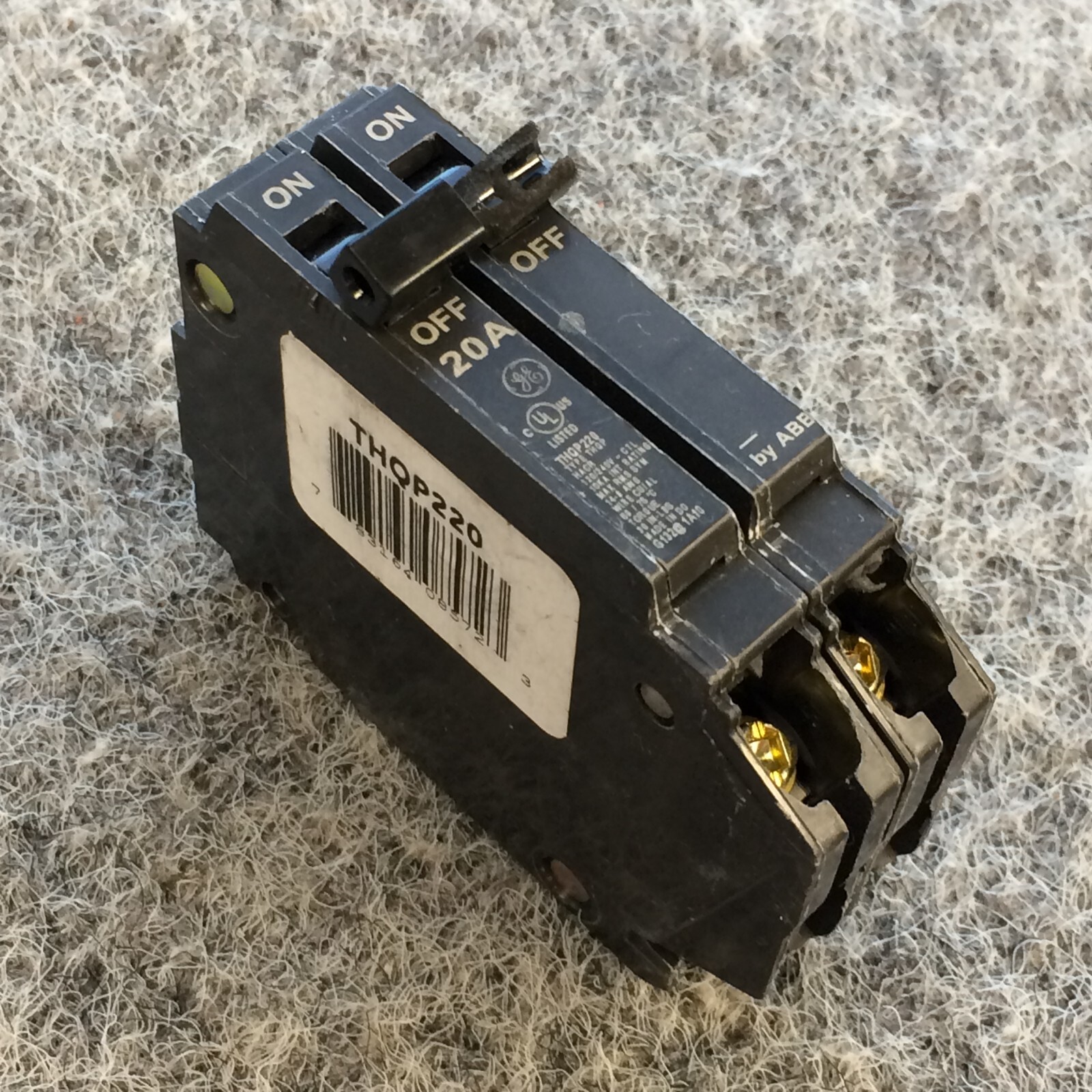 General Electric THQP220 20 Amp 2 Pole Circuit Breaker 1 Year Warranty NOS