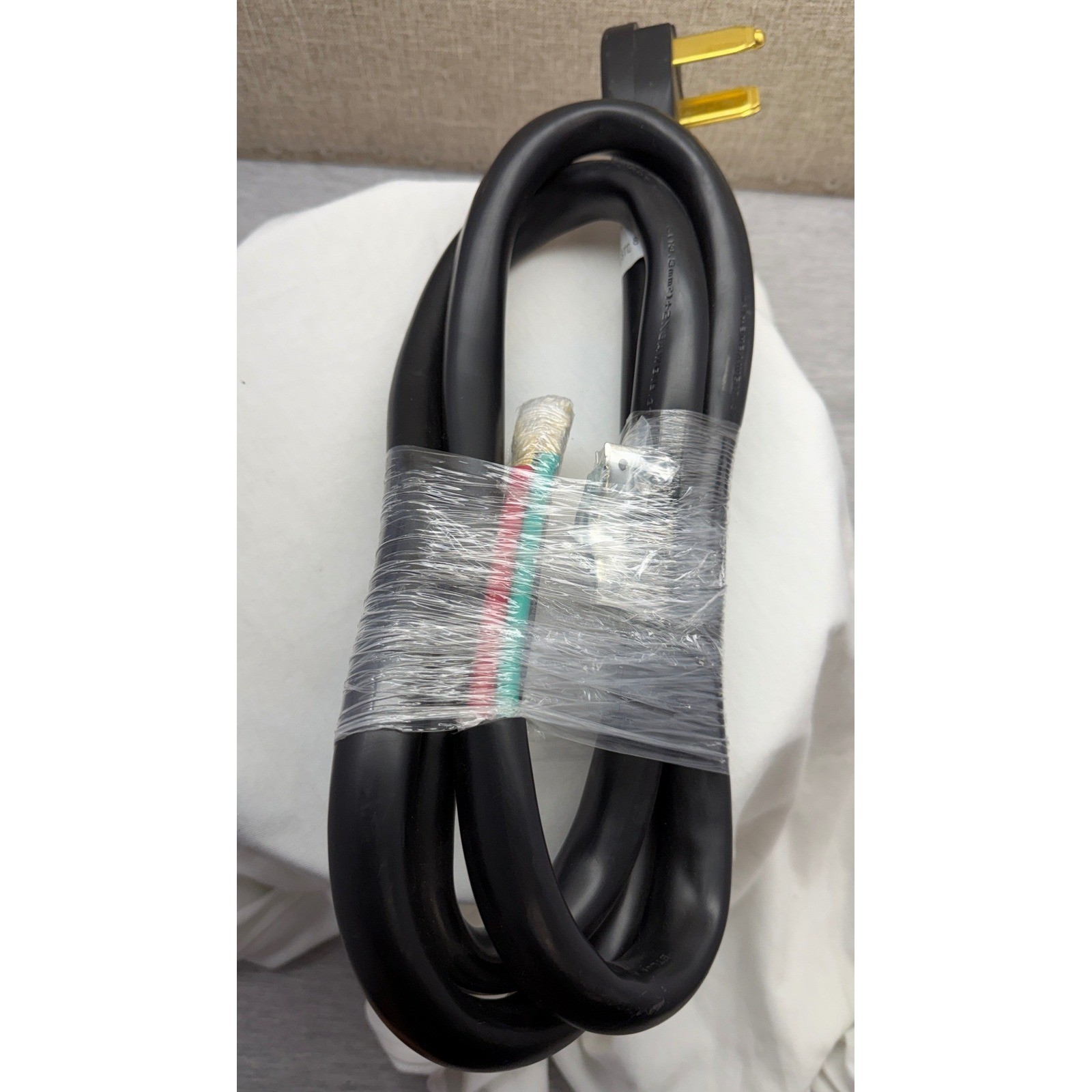 Honglin 50A 125V/250V Range and Dryer Power Supply Cord Black 3-Prong ETL Listed
