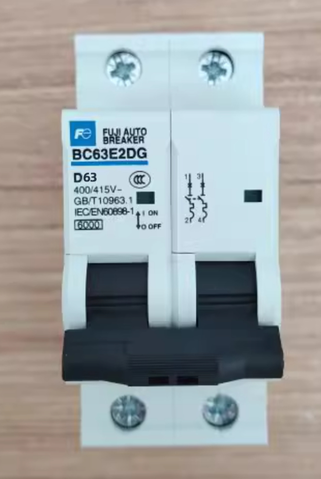 Fuji Electric Miniature Circuit Breaker MCB BC63E2DG-2P D63 63A