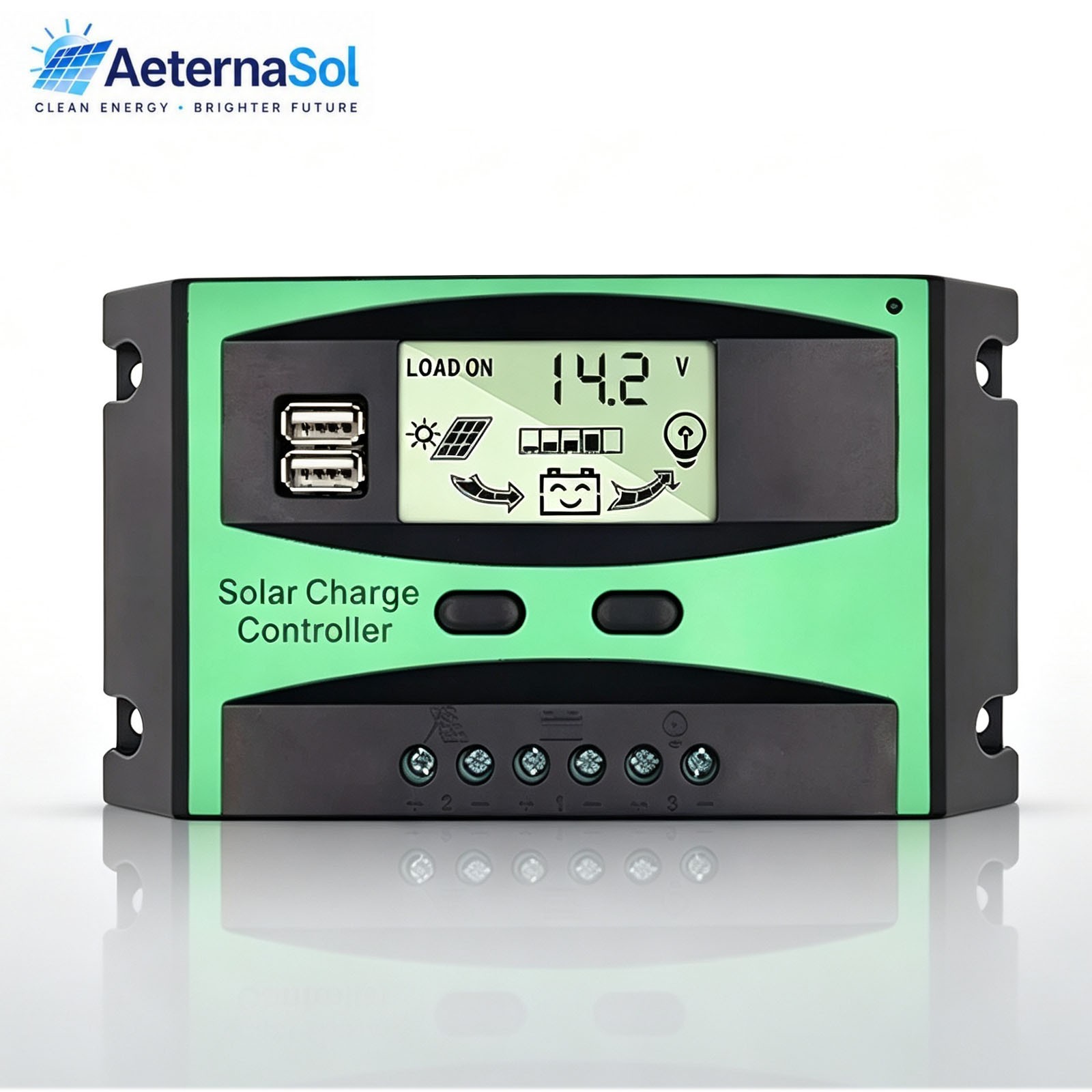 40A 12V/24V Solar Charge Controller MPPT-Level with LCD Display Regulator US