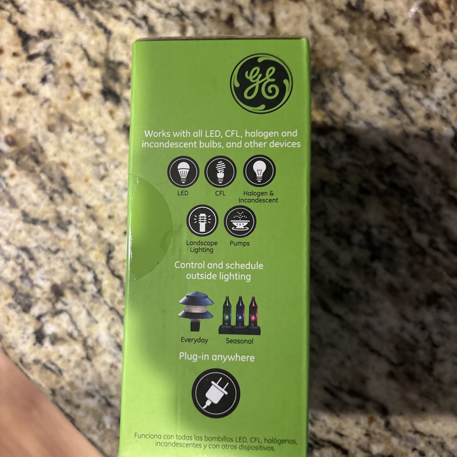 GE enbrighten Plug-in Z-Wave Outdoor Smart Switch – New, Model Zw4201