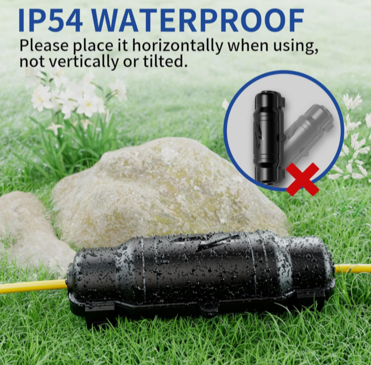 Outdoor Extension Cord Safety Cover with Waterproof Seal IP54 Water-Resistant