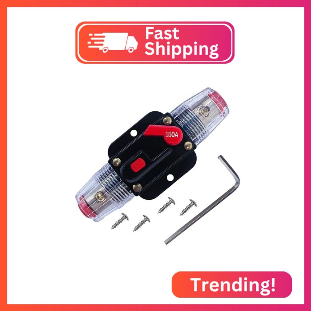 Tiwerlfe Circuit Breaker Manual Reset Waterproof Inline Fuse Inverter for Car AT