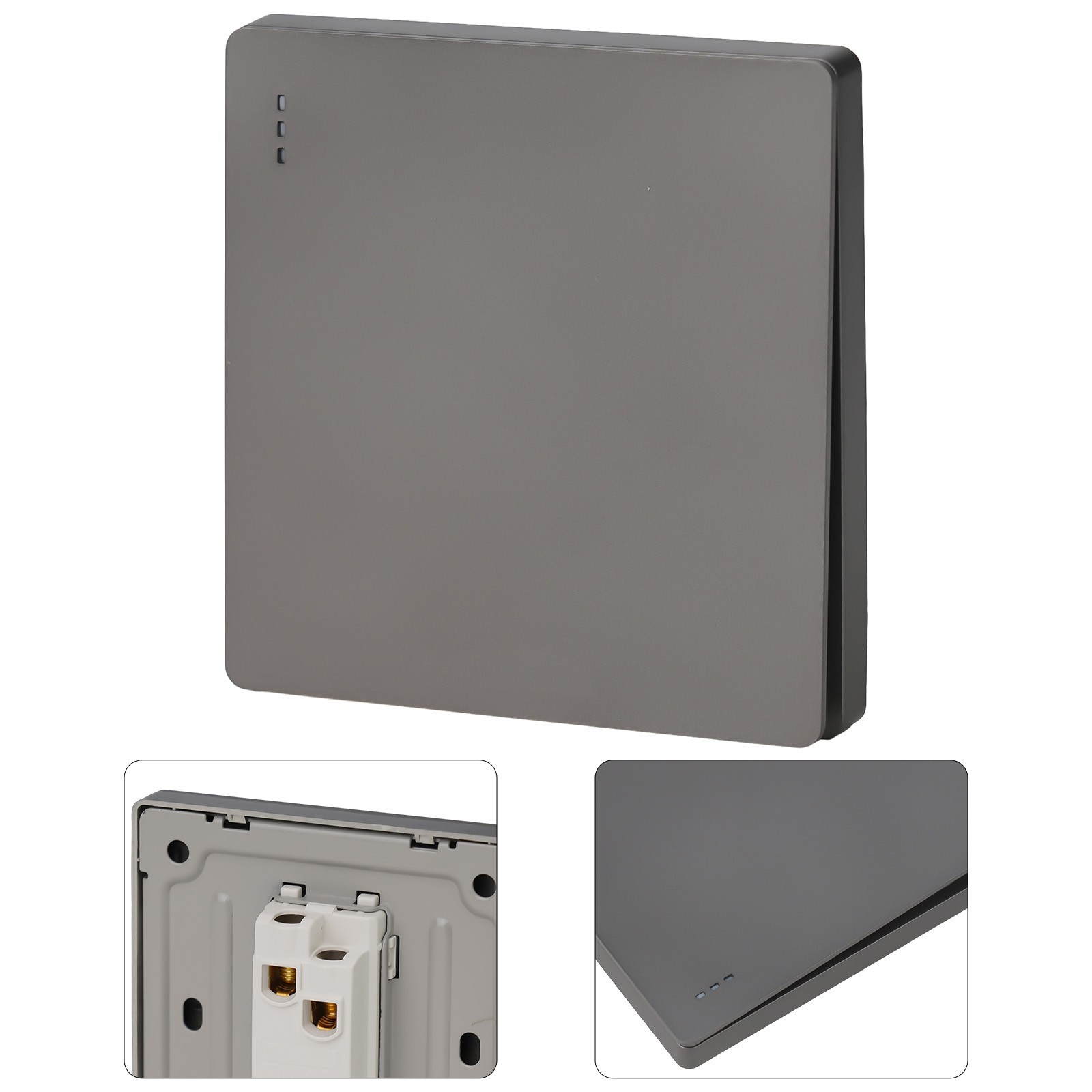 None Button Switch Switches None 60mm 86mm Flame Gray PC PC Material Push