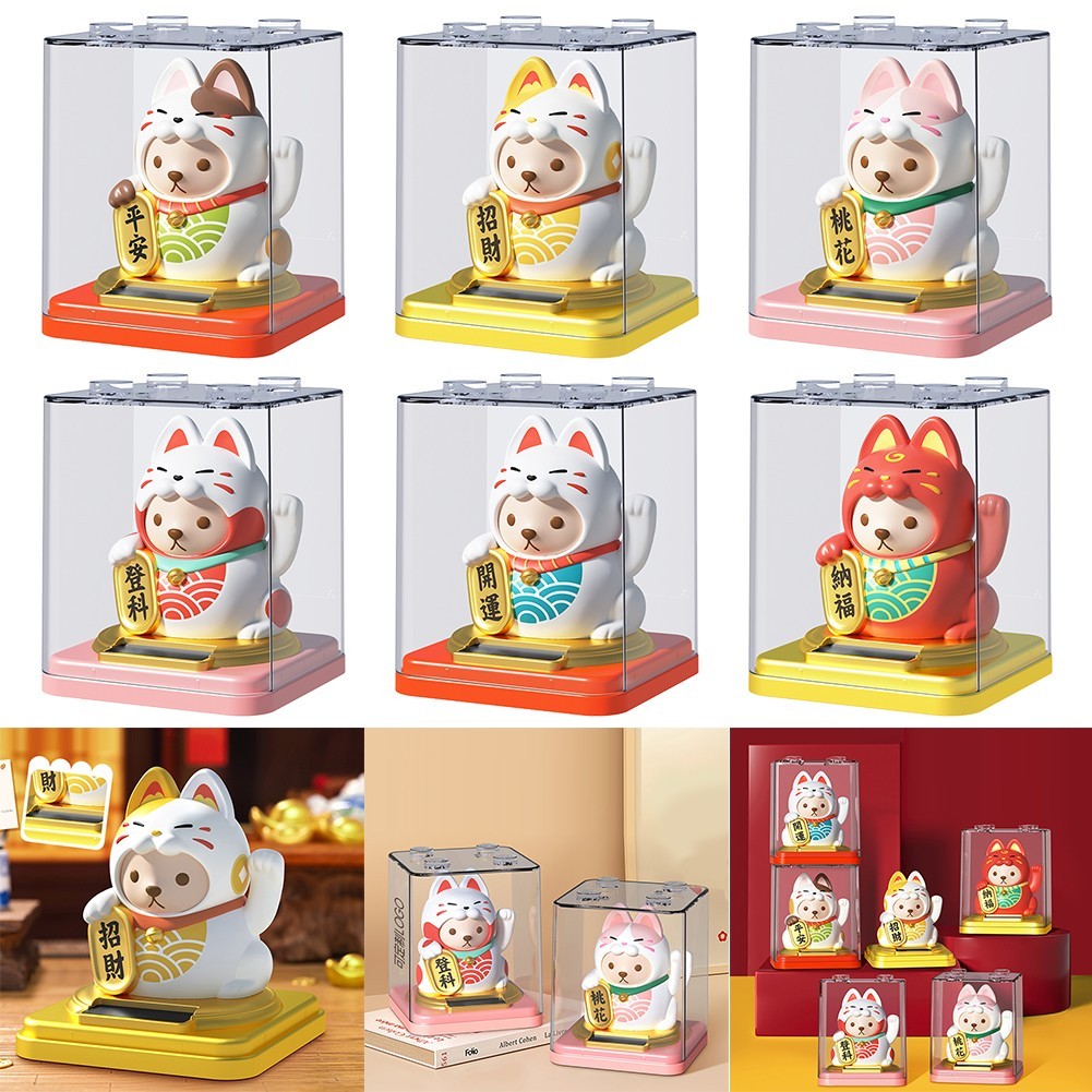 Charming Automatic Waving Lucky Cat Perfect Addition to Your Collection