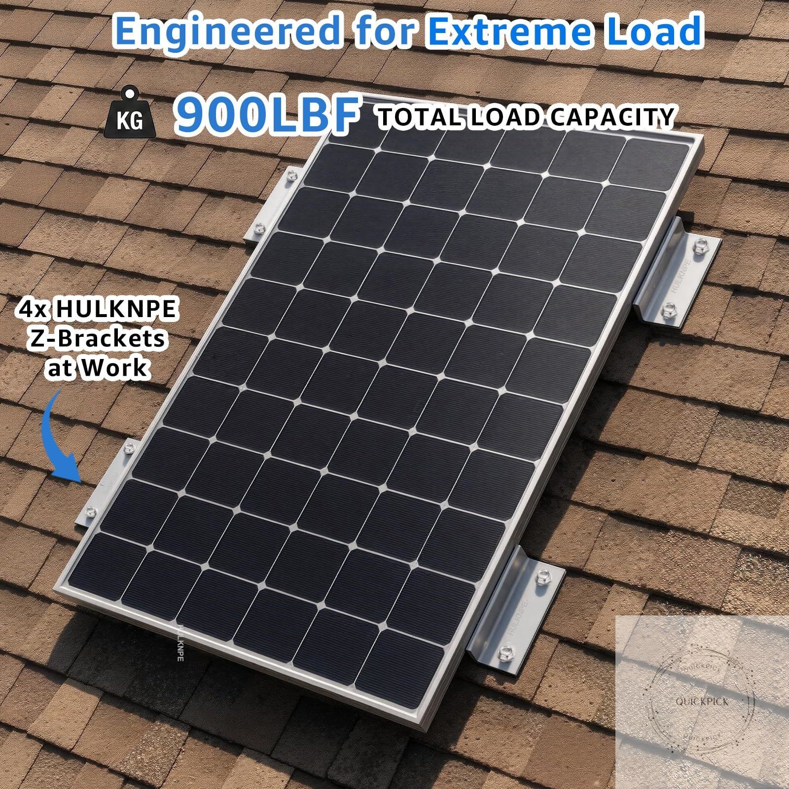 Z Brackets Solar Panel Mounting Kit (16 Pack) – Heavy Duty Corrosion-Resistant