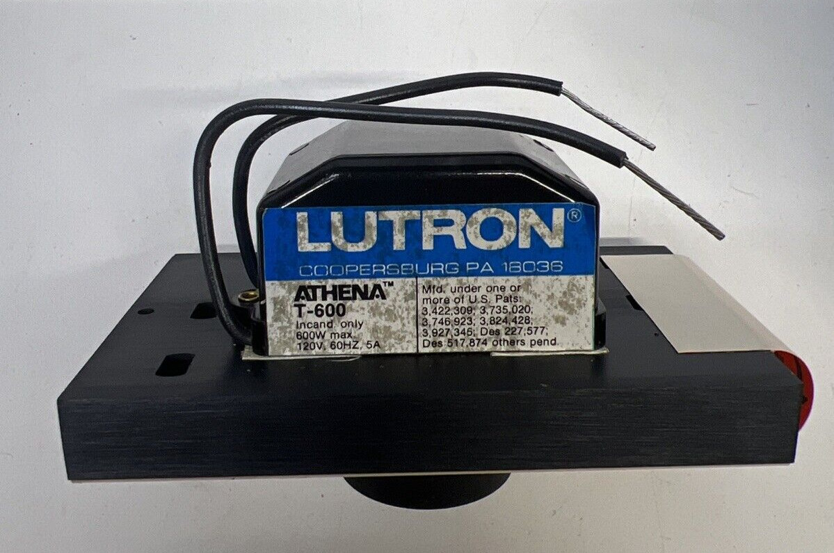 LUTRON T-600 600W, 600W, 120V, 60HZ INCANDESCENT DIMMER