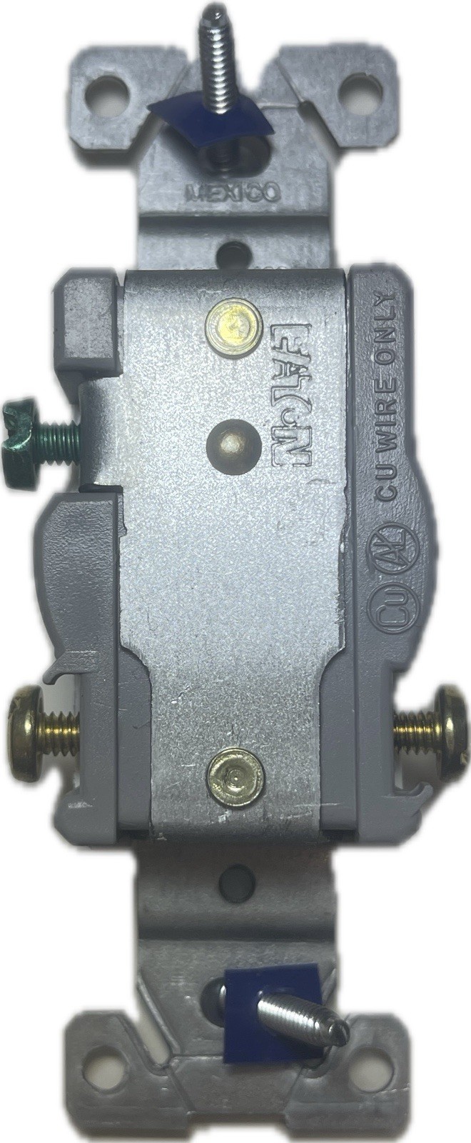 Eaton 1876W White COMMERCIAL Single Outlet Wall Receptacle 6-20R 250V 20A