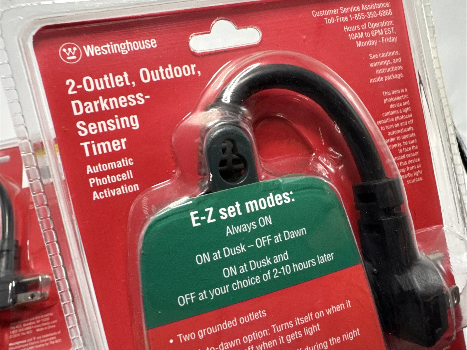 Westinghouse Holiday 2 Outlet Wireless Remote Control 6277198 & Timer 6277123