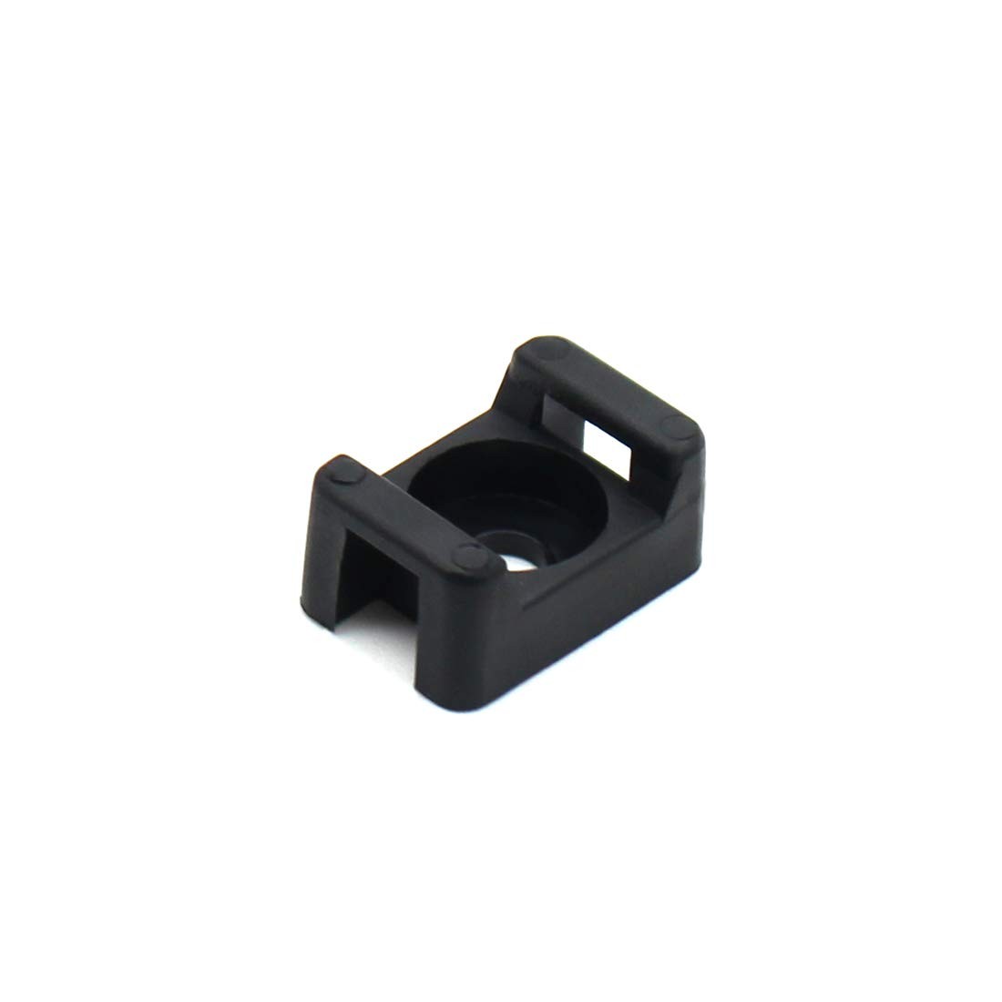 100Pcs Cable Tie Mount Base, 9mm Black(100 of Pack), Pack)
