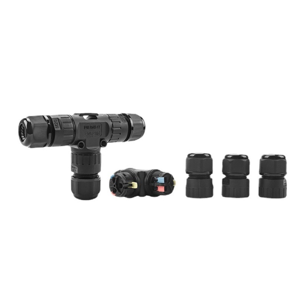 Waterproof 3-Pin Screw Connector P20T Type for Stage Lighting Installations