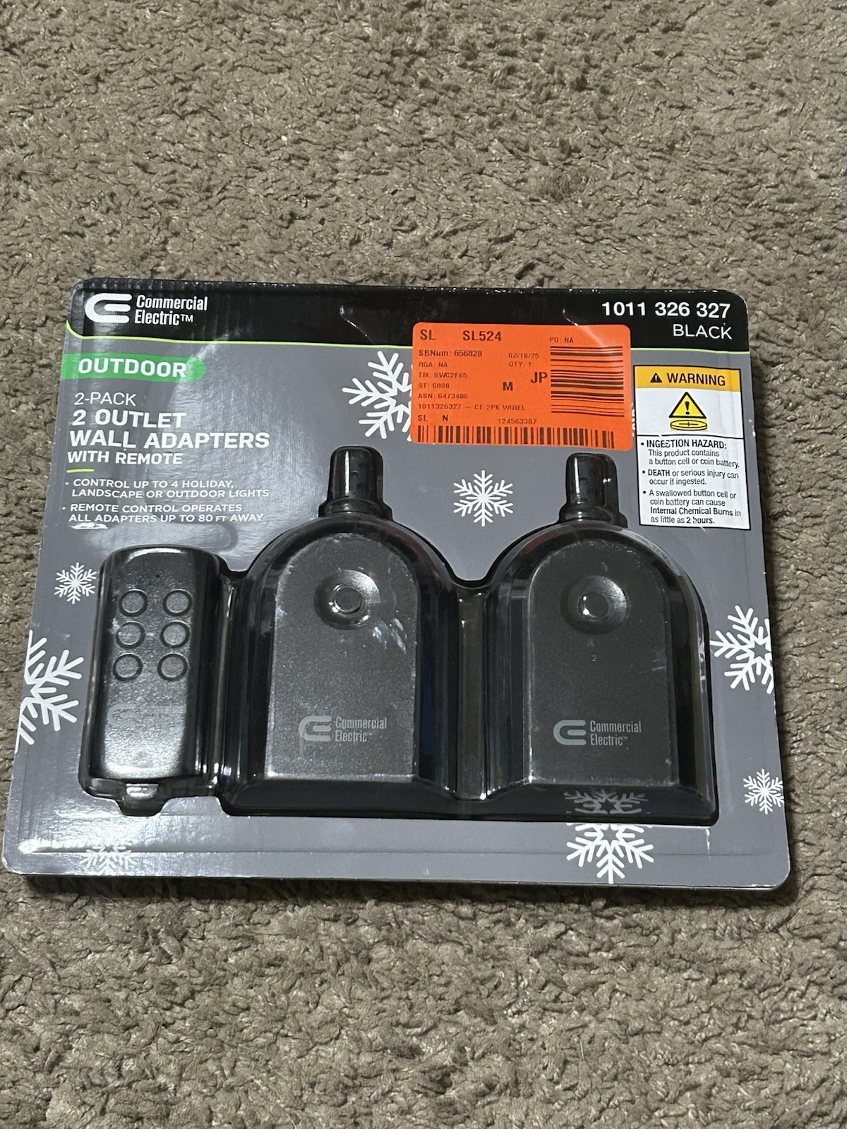 SET OF 6 Commercial electric LTS-YK05 Wireless Indoor/Outdoor Remote Control NEW