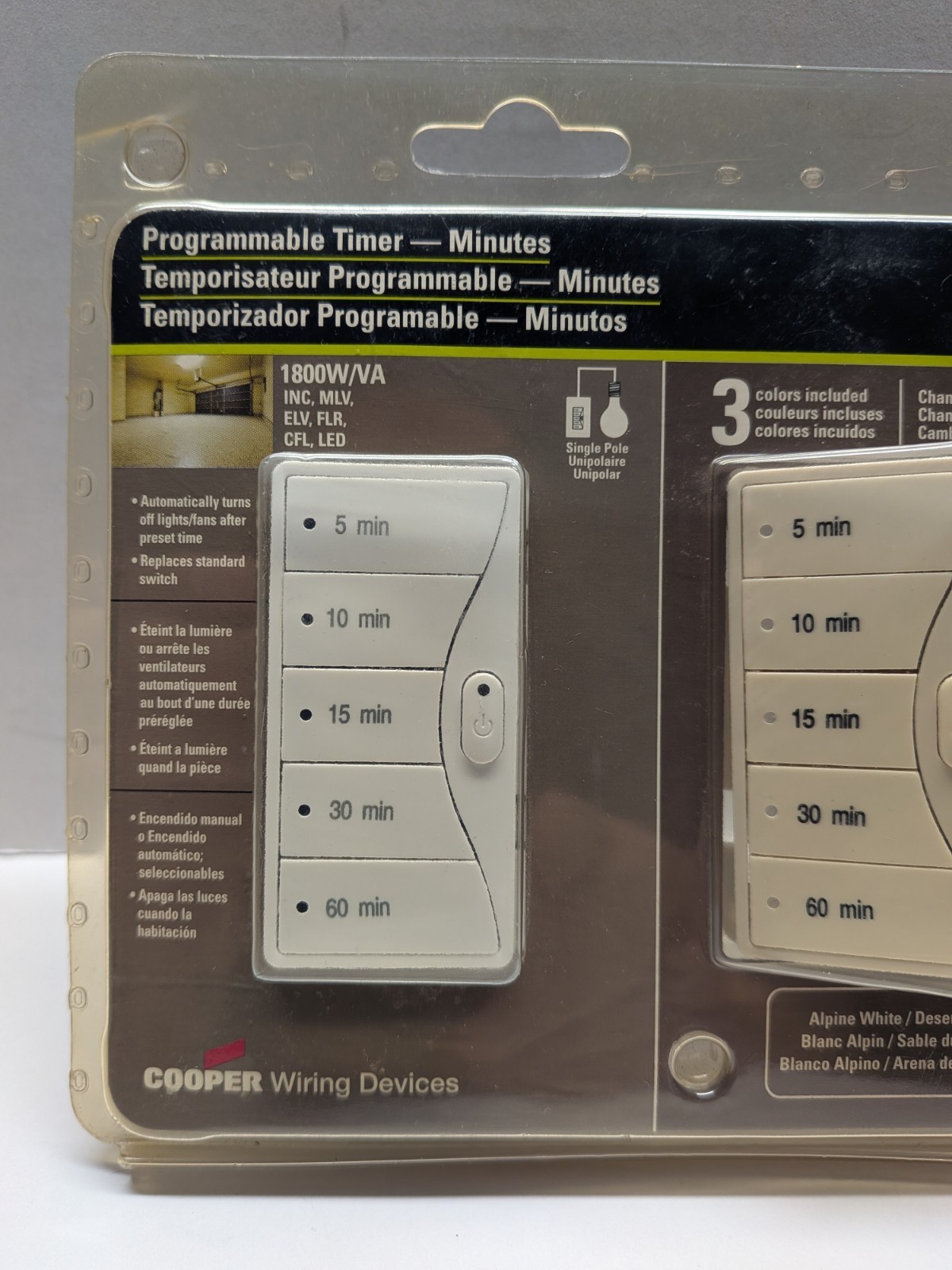 Cooper Wiring Devices 9590C3-K Programmable Timers NOS Sealed Eaton Aspire
