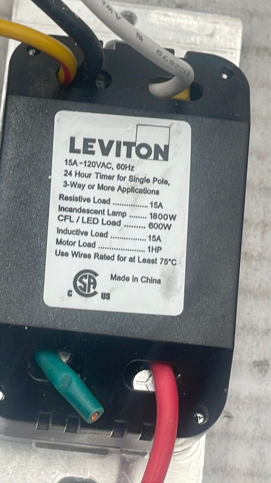 Leviton 15A 120V Digital Timer Light Switches Single Pole 3-Way Lot Of 7