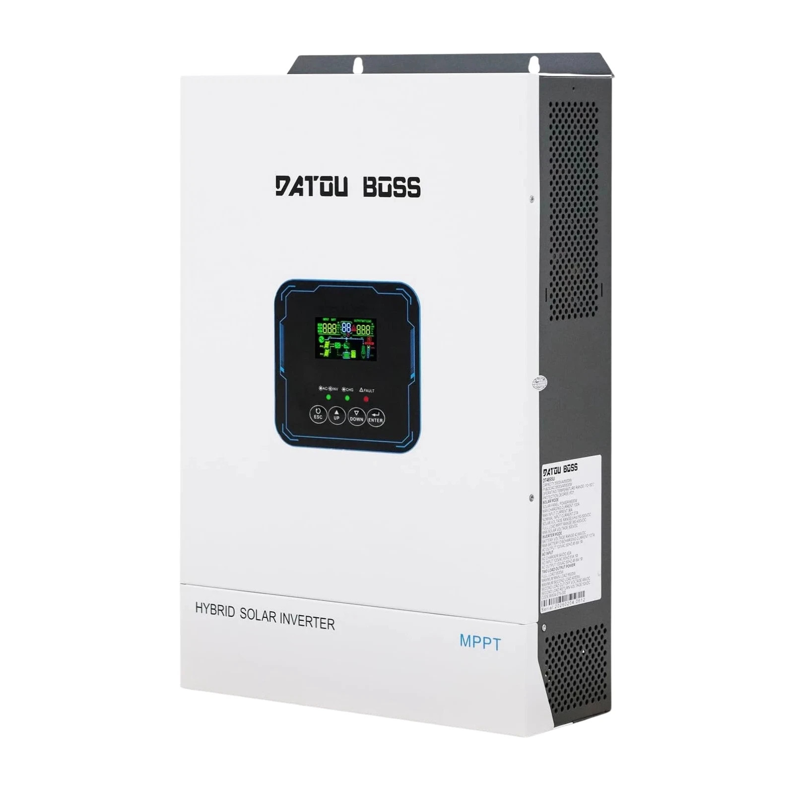 5.5KW 5500W 48V Solar Hybrid Inverter Hybrid AC 110V/120V MPPT 100A 60V~500VDC