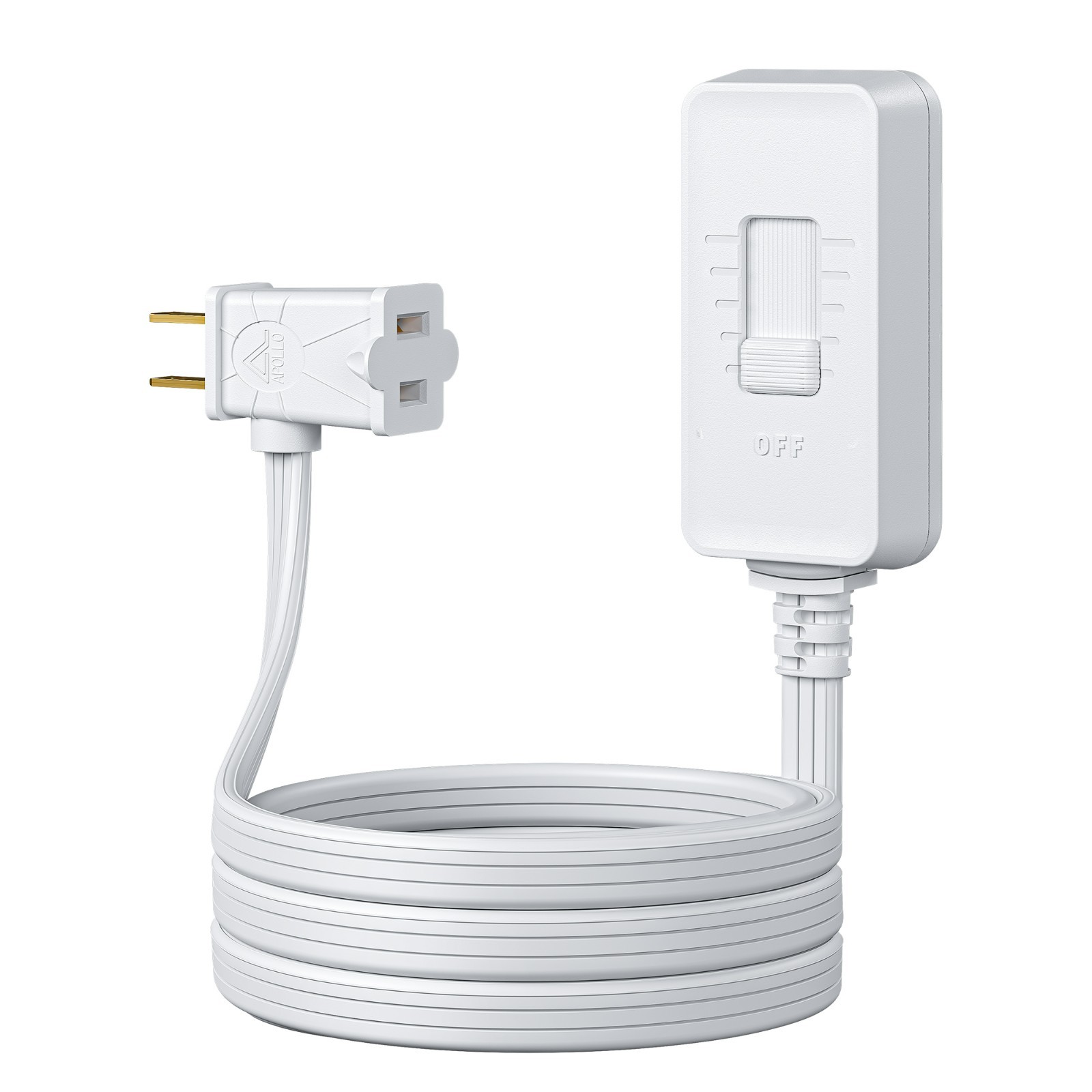 DEWENWILS Plug in Dimmer Switch for Dimmable LED/CFL Lights 6 ft Cord White